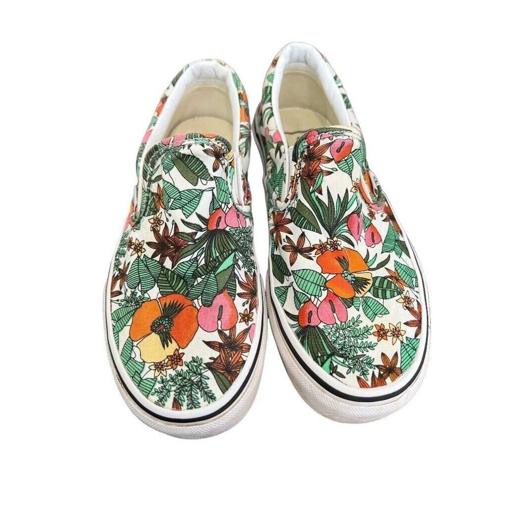 Vans Women's 6 Men 4.5 Classic Slip On Mutli Tropic